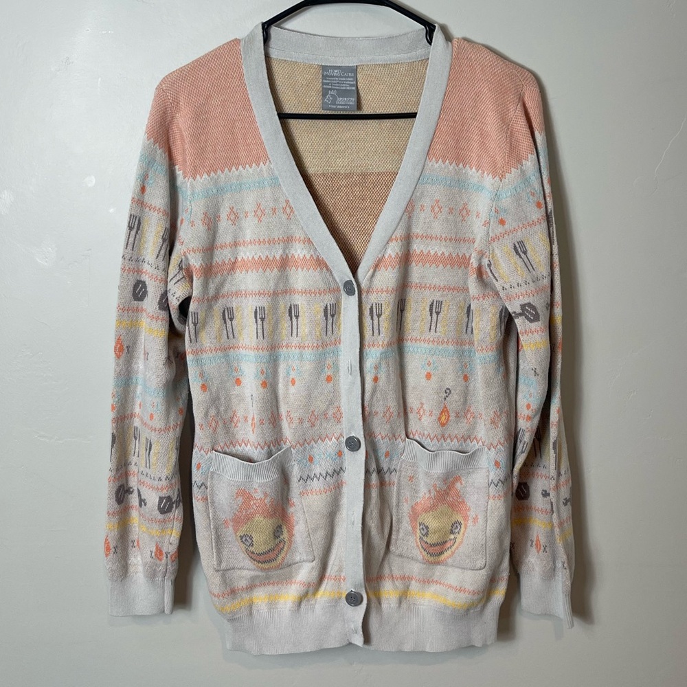 Howls Moving Castle Calcifer cardigan